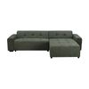 Quinn 4 Seater Upholstered Sofa with Reversible Chaise Green