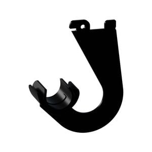 Flexi Storage Home Solutions 40 x 100 x 80mm  Black Hanging Rod Bracket - Pack of 2