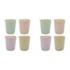 2x 4pc Ecology Stoneware Ottawa Latte Cup 250ml Midday, Ginko, Pink Salt, Iris
