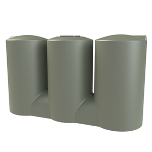Melro Tanks 3000L Mist Green Slimline 3007 Squat Poly Water Tank