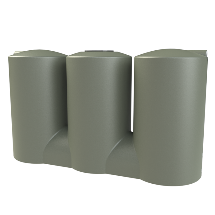 Melro Tanks 3000L Mist Green Slimline 3007 Squat Poly Water Tank