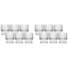 12pc Ecology Phineas Glass Tumblers Drinking Cup 300ml - Clear