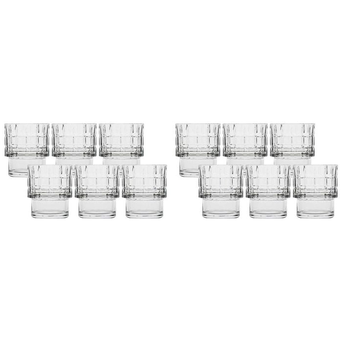 12pc Ecology Phineas Glass Tumblers Drinking Cup 300ml - Clear
