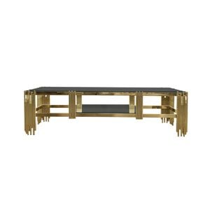 Elegant Collections Gold Black Chelsea TV Unit
