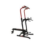 Power Tower Chin-Pull Up Multi-Grip Bar Station Dip VKR Knee Raise + Bench Press