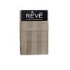 Bloomington Pair of Reve 100% Cotton Standard Pillowcases 48 x 74 cm Wide Stripe Taupe