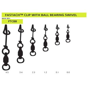 Mustad Ultrapoint Fastach Clip With Ball Bearing Swivel 0.1