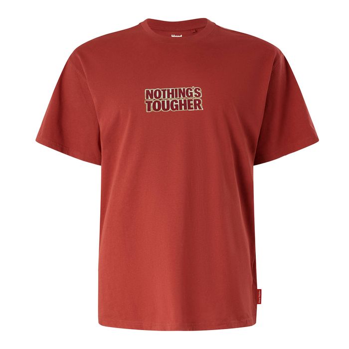 Hard Yakka Brick Red Nothing’s Tougher Tee – Size M