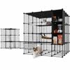 Advwin Cat Cage DIY 4 Tier + 3 Tier Large Pet Cage Cat Condo House