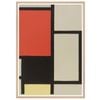 Galrie Piet Mondrian's Iconic Composition with Red, Blue, and Yellow - Abstract Art Print, Wood Frame, 70 x 100cm (28 x 40inch)