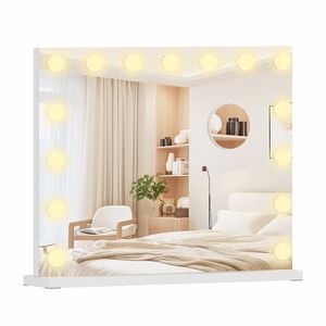 Advwin Vanity Makeup Mirror with LED Lights and 5X Magnification