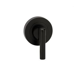 Zanda Matt Black Round Escutcheon with Disabled Turn