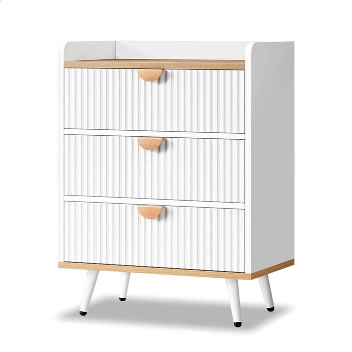 ALFORDSON 3 Chest of Drawers Storage Cabinet White