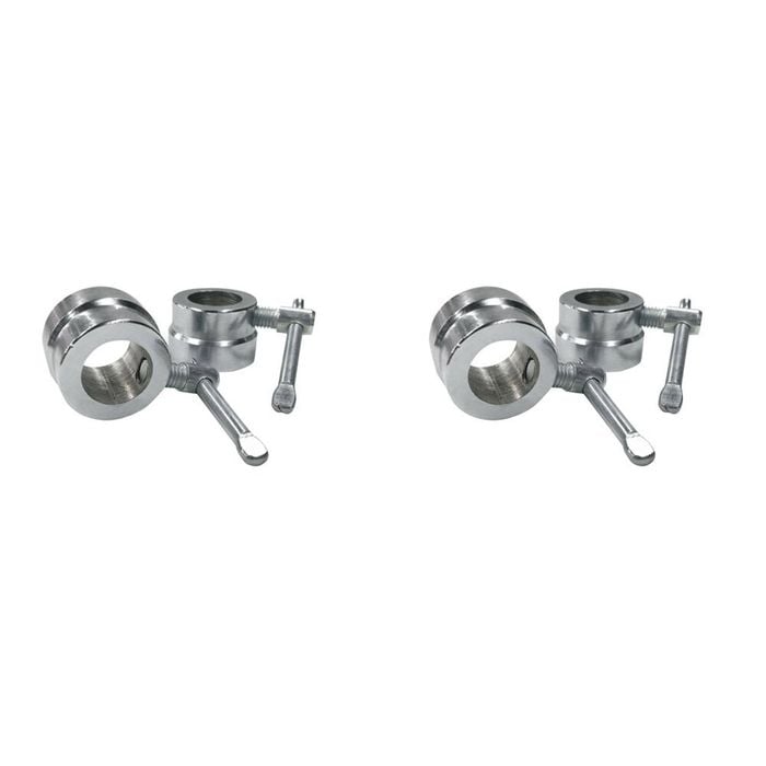 2pk Standard Chrome Collars For 28mm Weight Handle Bar Pair