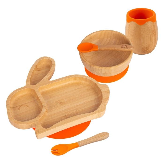 Tiny Dining 5pc Bamboo Rabbit Baby Weaning Set Bunnings Australia