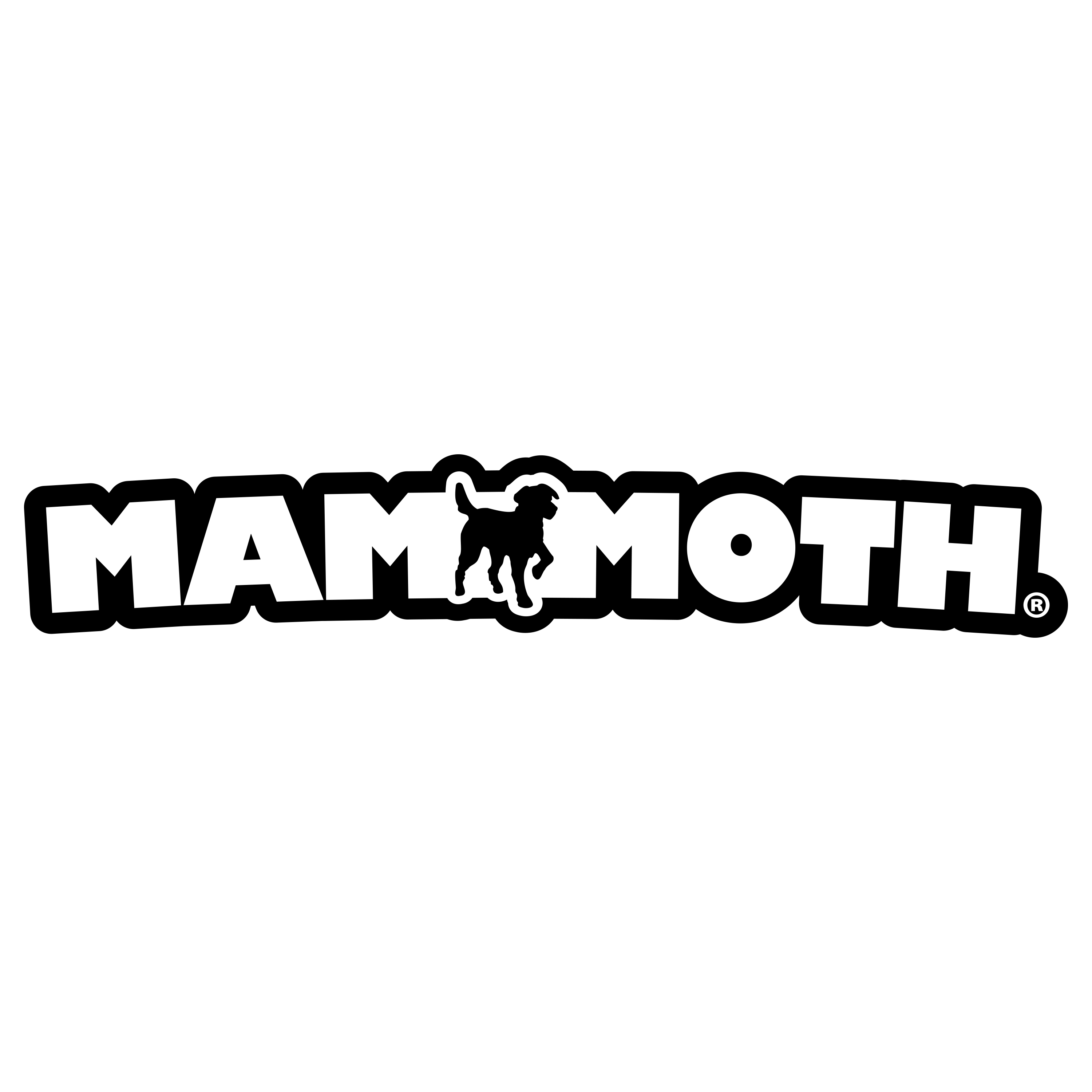 Mammoth brand logo in black and white