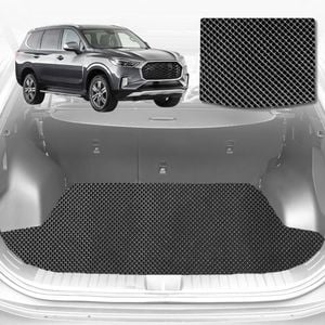 6D Diamond Car Boot Mat for LDV D90 2017-Current-Cargo Mat-Black-Outback GT