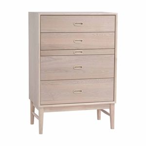 HAYTON 70cm Tall Sideboard Modern Furniture - White Oak