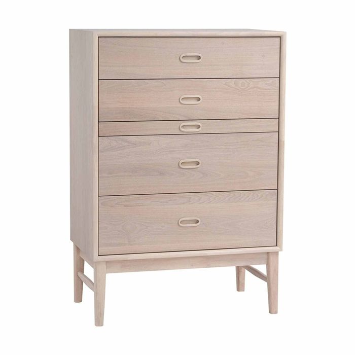 HAYTON 70cm Tall Sideboard Modern Furniture - White Oak