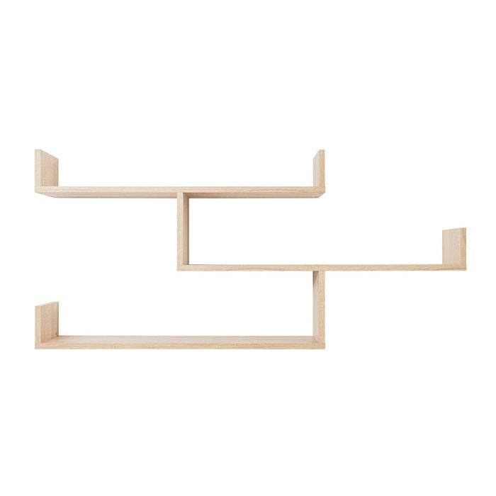 European Cabinetry Natural Oak Zurich Multi Level Shelf Kit