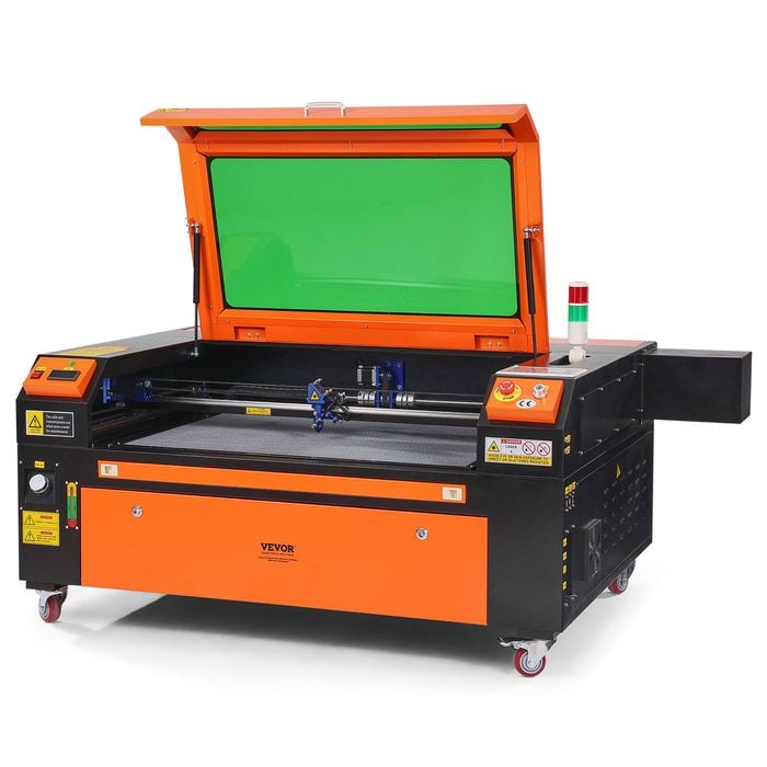 VEVOR 600x900mm 100W CO2 Laser Engraver with 2-Way Pass Air Assist for Wood Acrylic Fabric