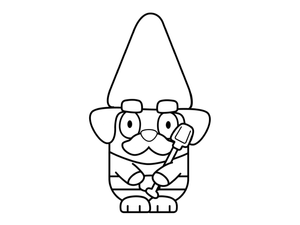                 Bluey Hecuba colouring activity