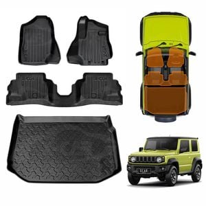 3D All Weather Car Floor Mat Boot Liner Complete Set for Suzuki Jimny Auto Transmission 2018-Onwards