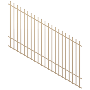ProtectorAl 1201 - 2400 x 1500mm Primrose Raked 16-30º Radiator Pool Fence Panel