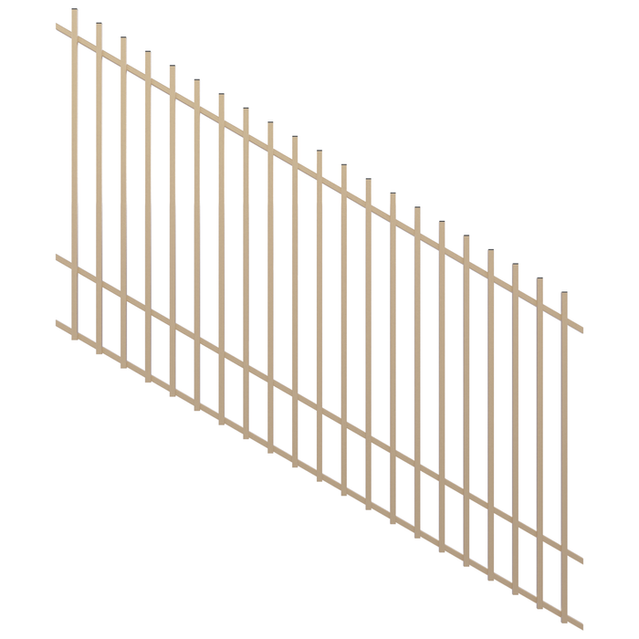 ProtectorAl 1201 - 2400 x 1500mm Primrose Raked 16-30º Radiator Pool Fence Panel