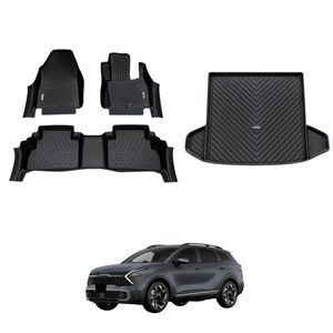 AUSGO Floor Mats & Boot Liner Set for KIA Sportage Petrol S/SX NQ5 2021-2025 Car Floor Liners Cargo Mat