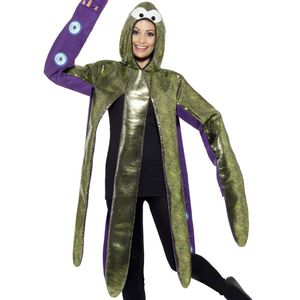 Octopus Womens Purple And Gold Sea Creature Costume - One Size