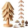 Catzon Wooden Tree Trivet Set Stackable Hot Pot Coasters-Burlywood5