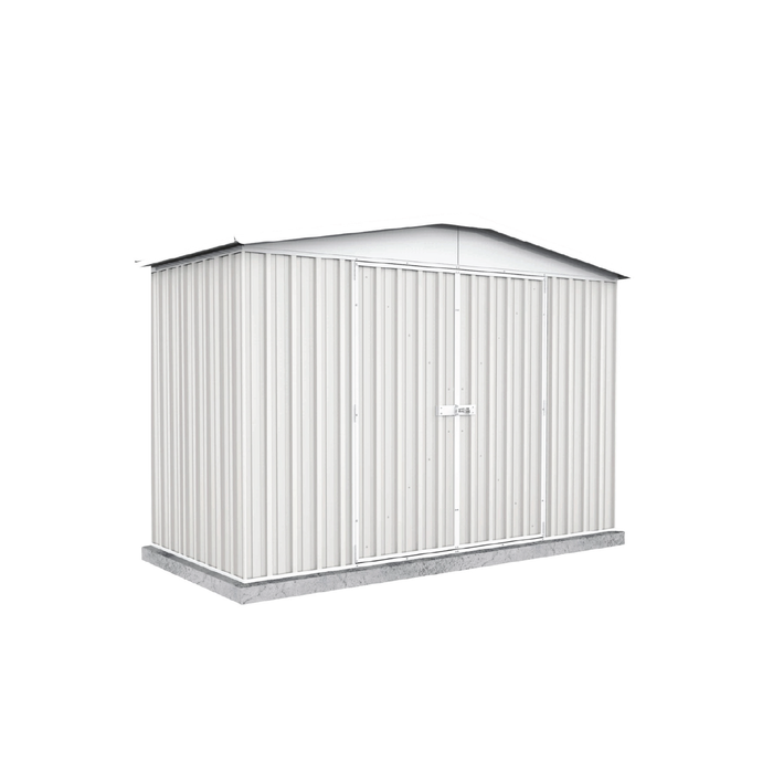 Absco Sheds 3.0 x 1.44 x 2.06m Surfmist Double Door Regent Garden Shed