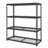 Pinnacle 2090 x 1500 x 540mm Black 4 Tier shelving Unit