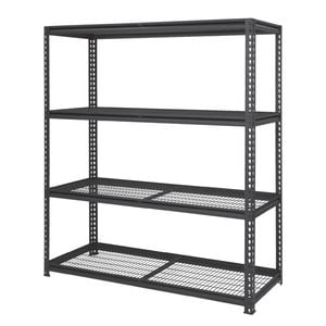 Pinnacle 2090 x 1500 x 540mm Black 4 Tier shelving Unit