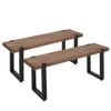 Levede 2x Wooden Dining Bench Chairs 140CM