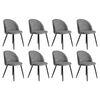 Levede 8pcs 42x46x84cm  Dining Chairs - Houndstooth