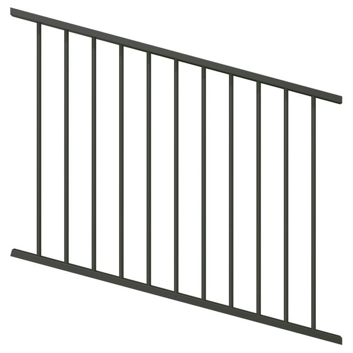 ProtectorAl 350 - 1200 x 900mm Woodland Grey Raked Up to 15º Flat Top Garden Fence Panel