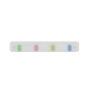 Mode 4 Pastel Hooks On White Board Key Rack
