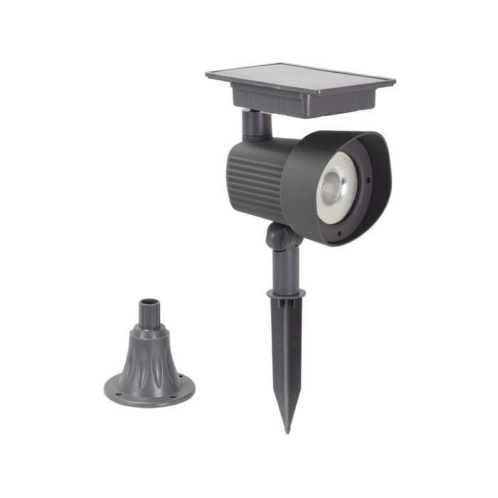 Luxzone 35cm 120 Lumens Aluminum LED Solar Spot Light