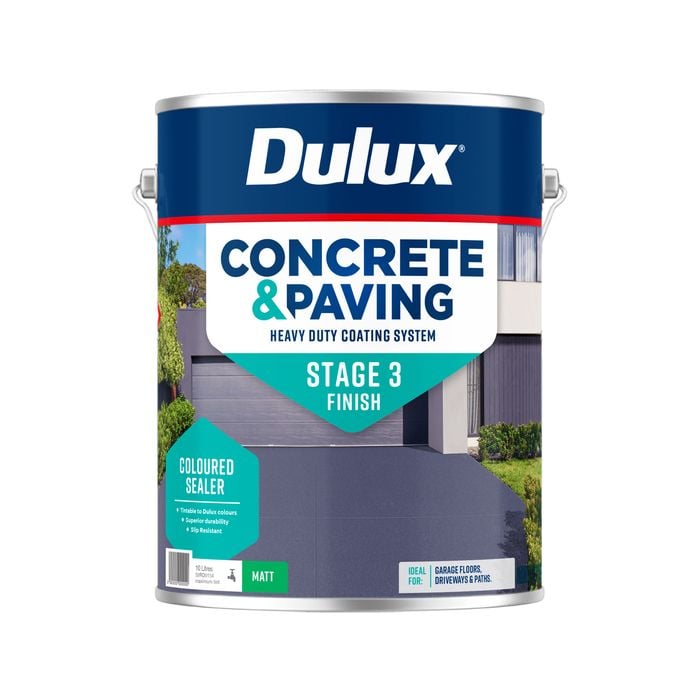Dulux 10L Concrete & Paving Coloured Sealer Matt Maximum Tint