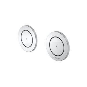 Caroma Chrome Invisi Series II Round Dual Flush Buttons