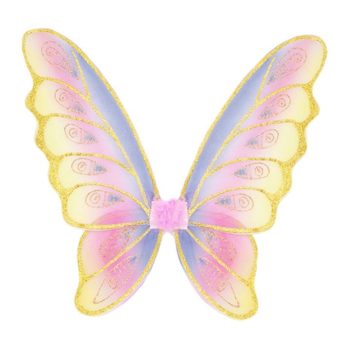 Great Pretenders Glitter Rainbow Wings Kids/Children Costume 44x56cm 3y+