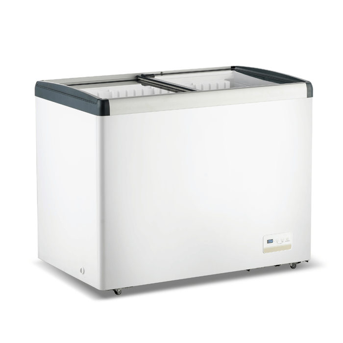 Thermaster 336L Chest Freezer with Flat Glass Sliding Lids