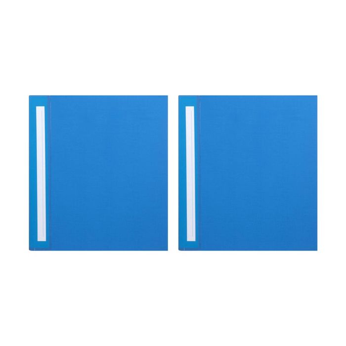 2x Marbig Deluxe Pe 38mm 4d-ring Binder A4 File Organiser Document Holder Blue