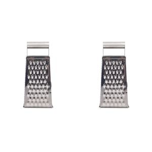 2PK Appetito Stainless Steel Deluxe Grater 4-Sided Kitchen Cooking Tool
