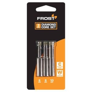 Frost Diamond Core Bit Set - 3 Piece