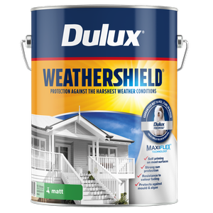 Dulux 10L Deep Matt Weathershield Exterior Paint