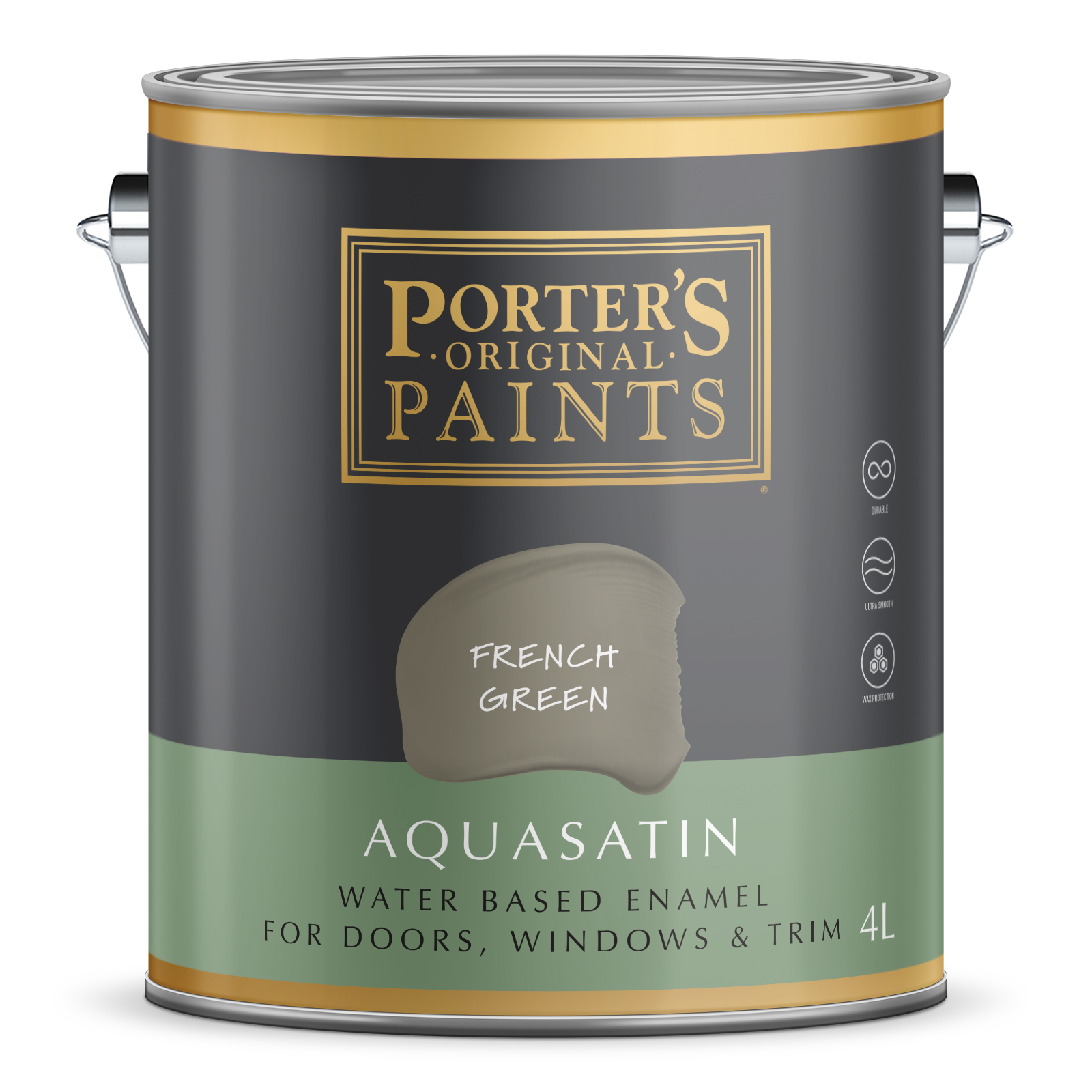 Porter s Paints 4L French Green Aquasatin Bunnings Australia