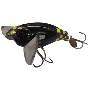 Jackall Pompadour 79mm Topwater Hard Body Fishing Lure Black Checker